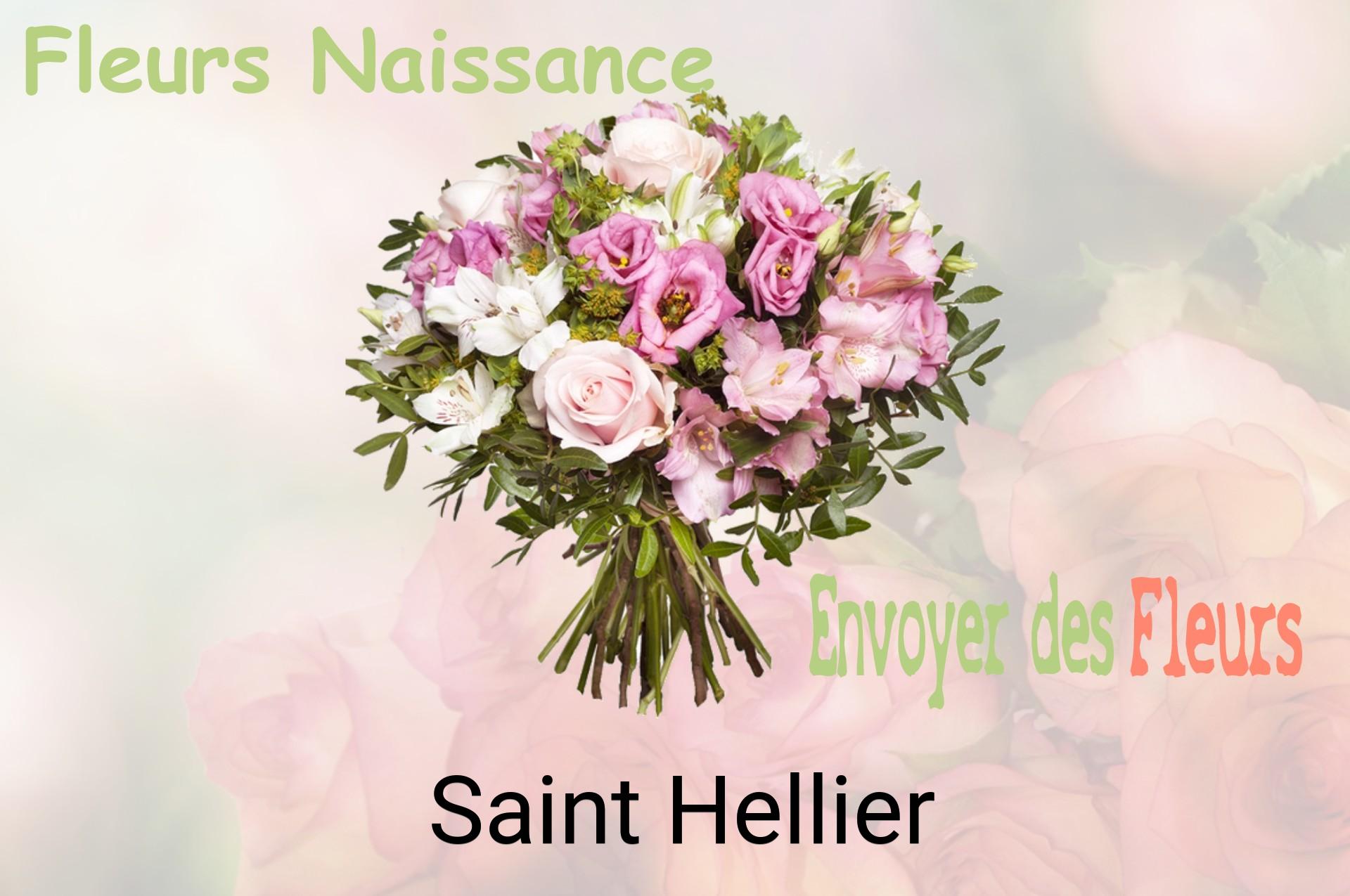 Bouquet de fleurs de naissance livré à Saint-Hellier